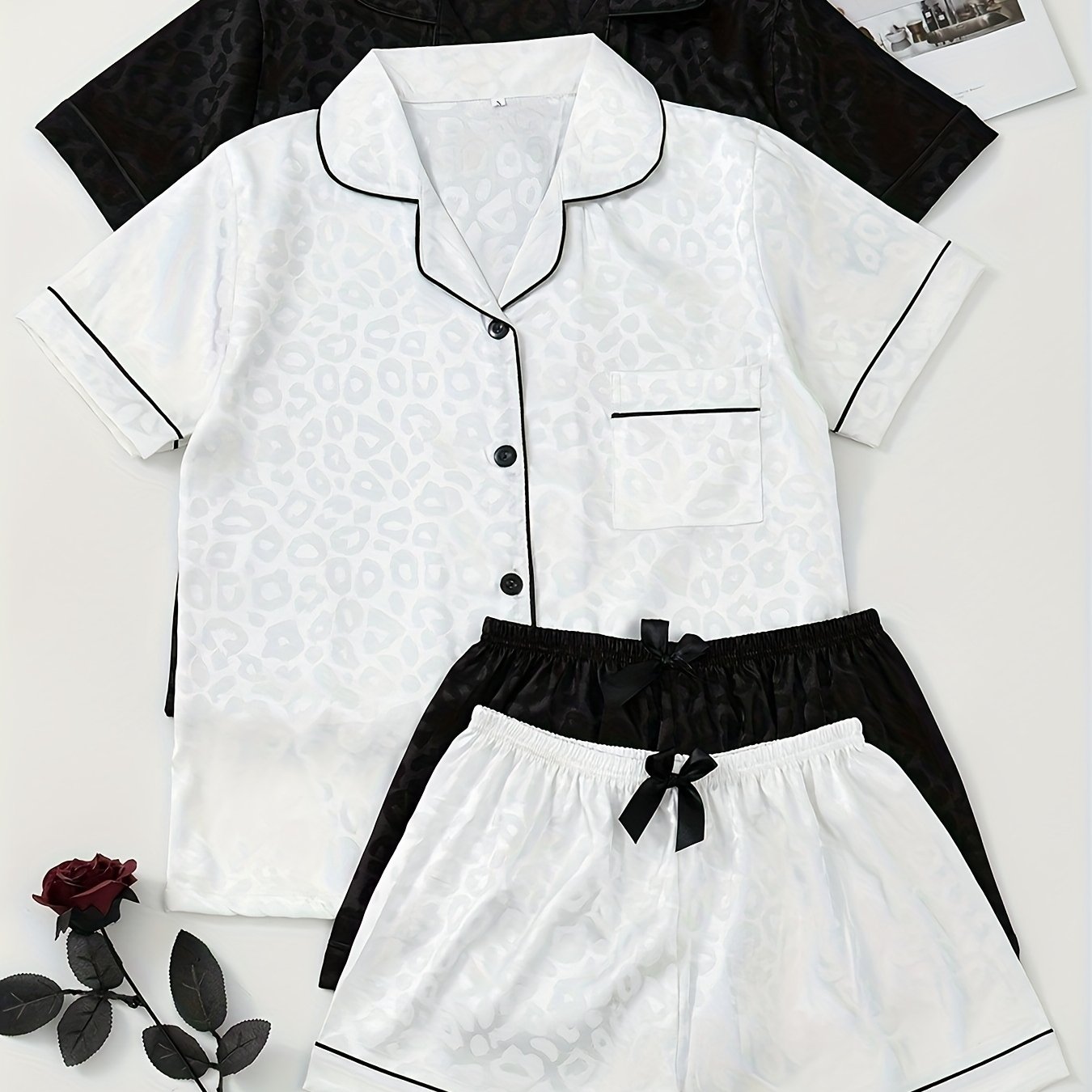 Set Nayla – Satin Pyjama Leopard