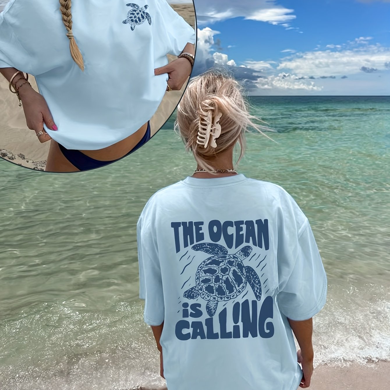 Shirt Nila – Ocean Calling Print