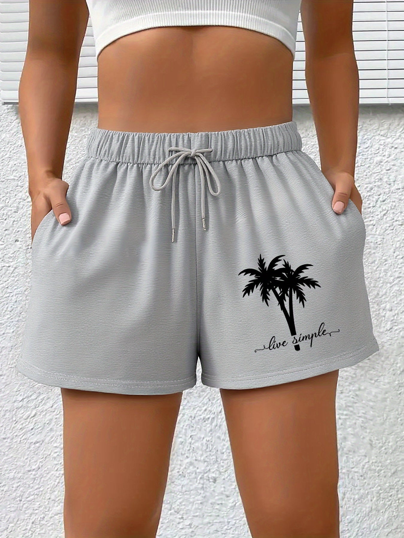 Shorts Liva – Palm Live Print