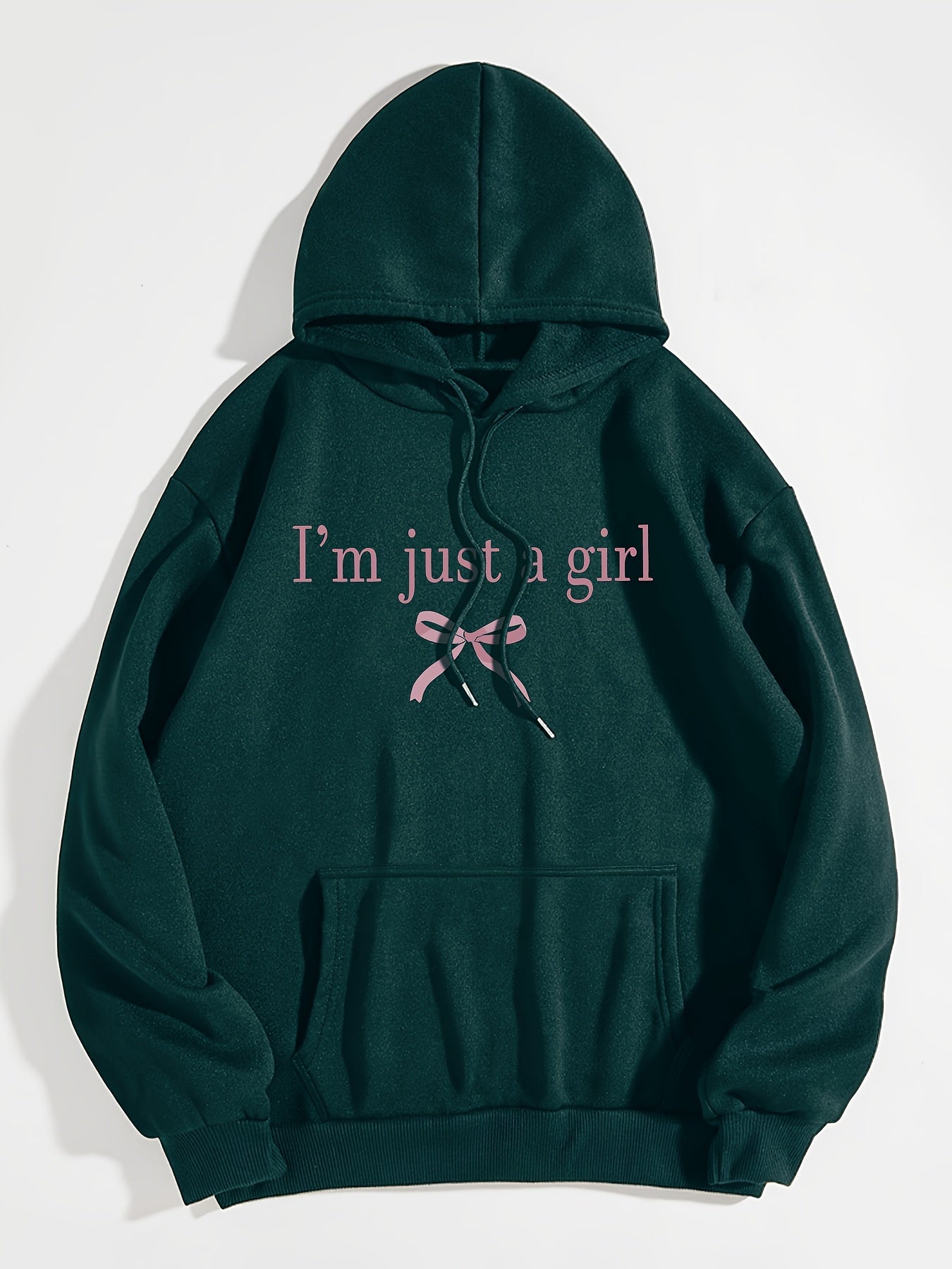 Hoodie Paris – Letter & Bow Print Sweatshirt
