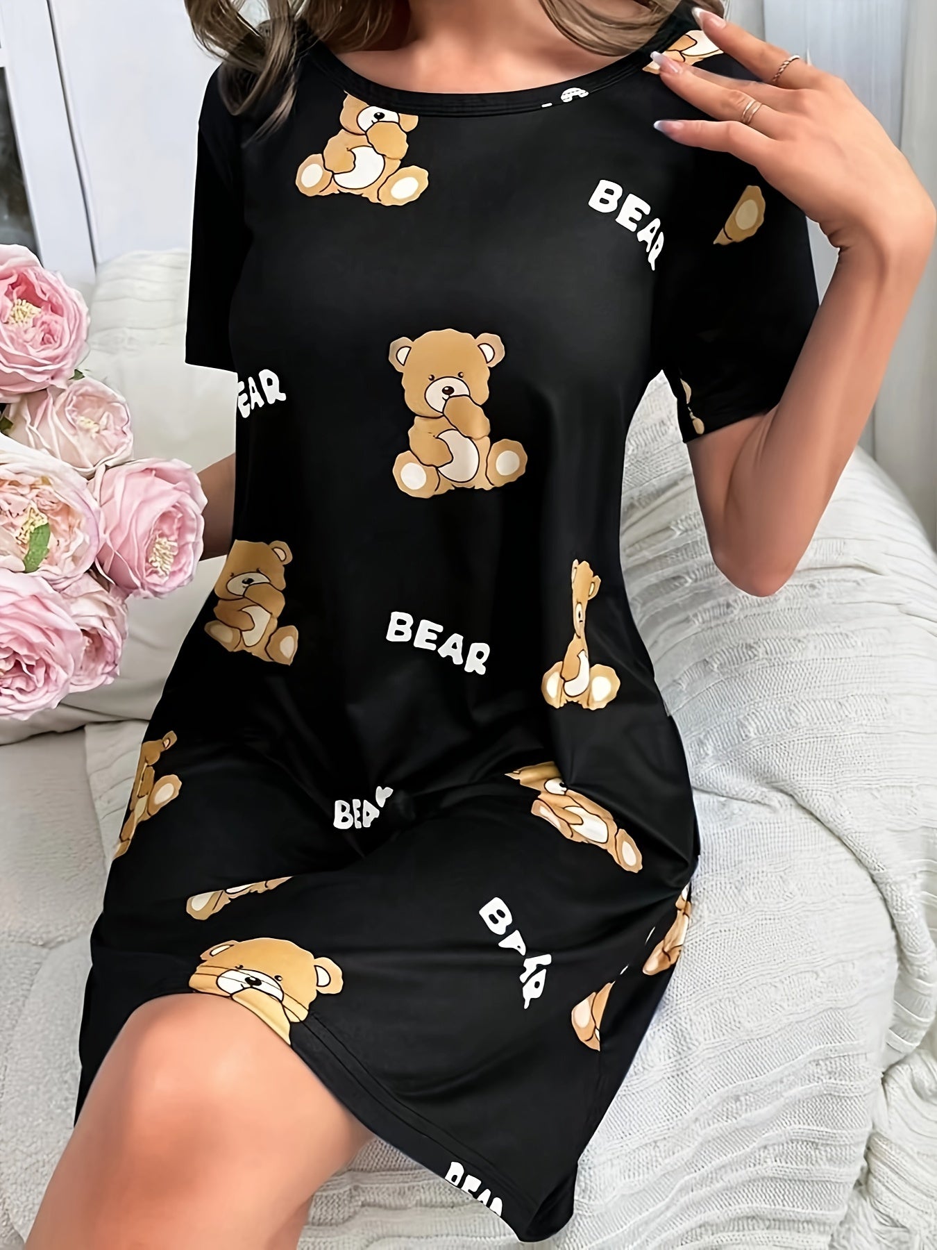 Nachthemd Leni – Bärchenprint