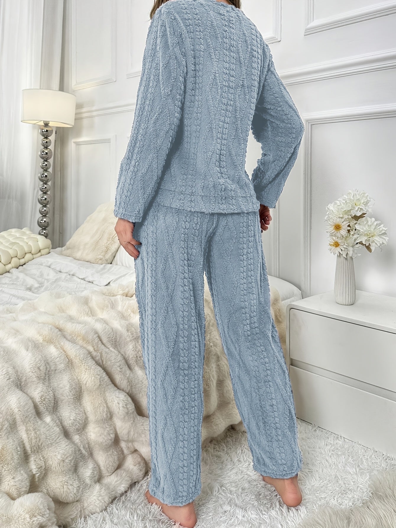 Set Elodie – Teddy Bär Kuschel Pyjama