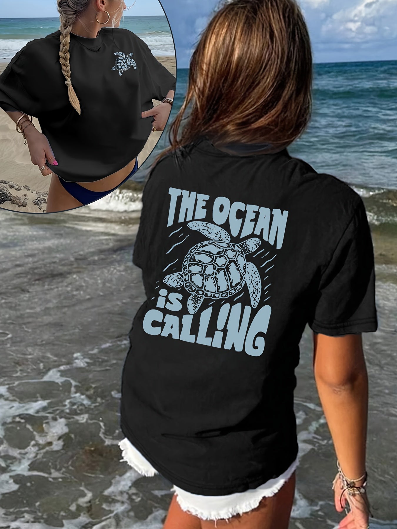 Shirt Nila – Ocean Calling Print