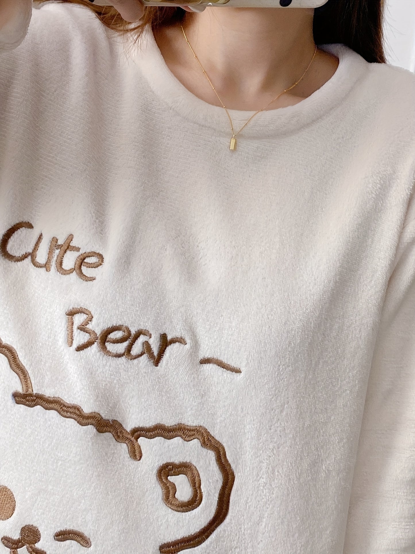 Set Sara – Winter Pyjama Fleece Bärchen