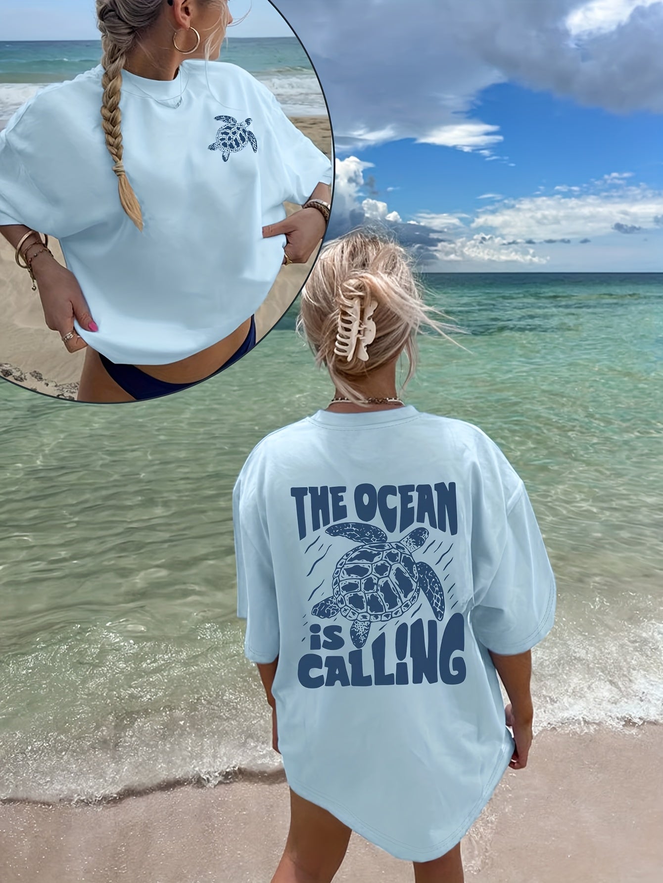 Shirt Nila – Ocean Calling Print