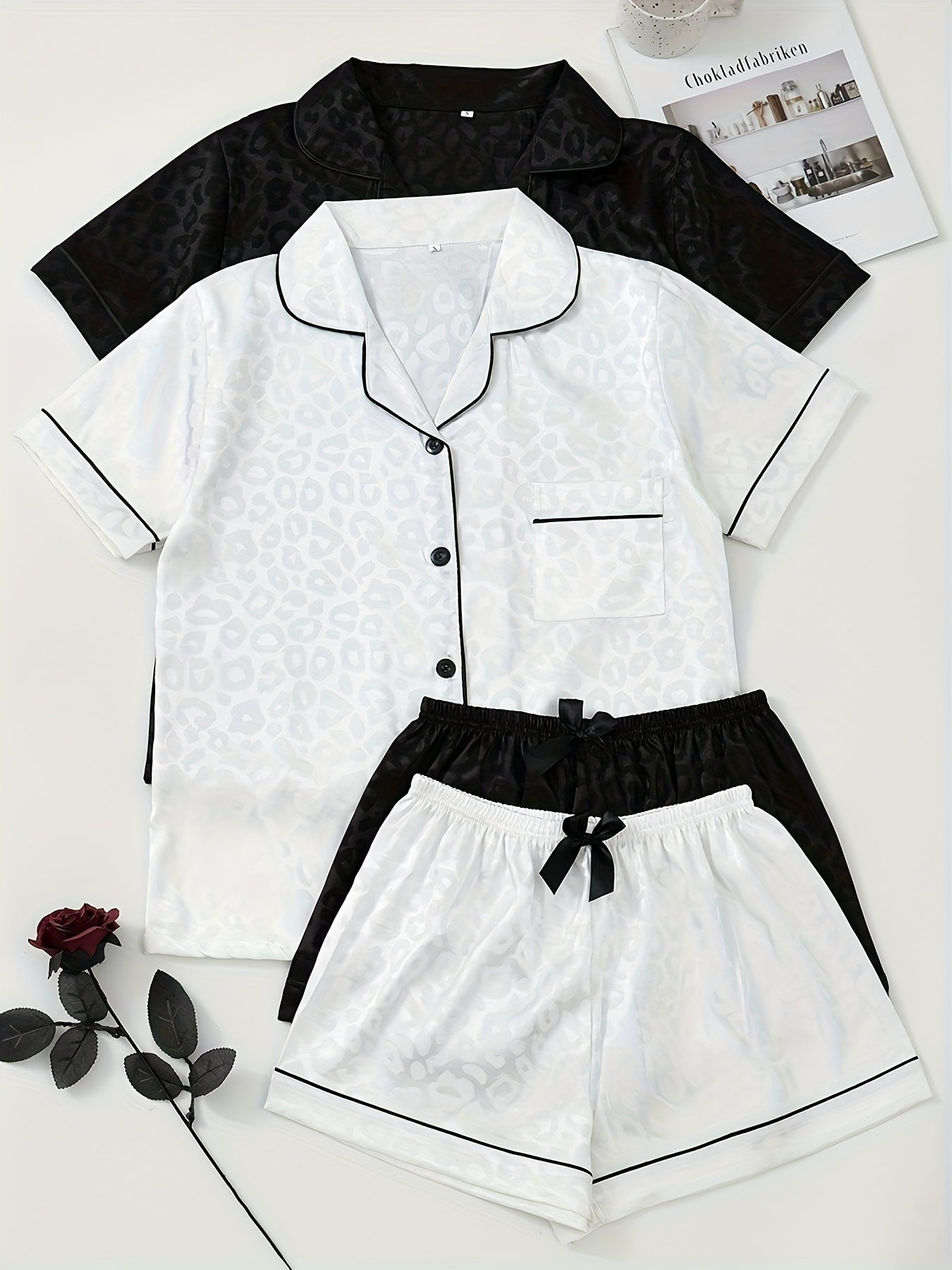 Set Nayla – Satin Pyjama Leopard
