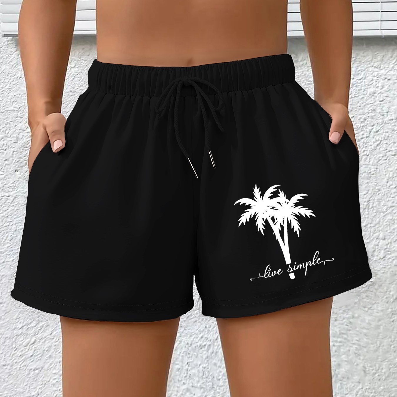 Shorts Liva – Palm Live Print