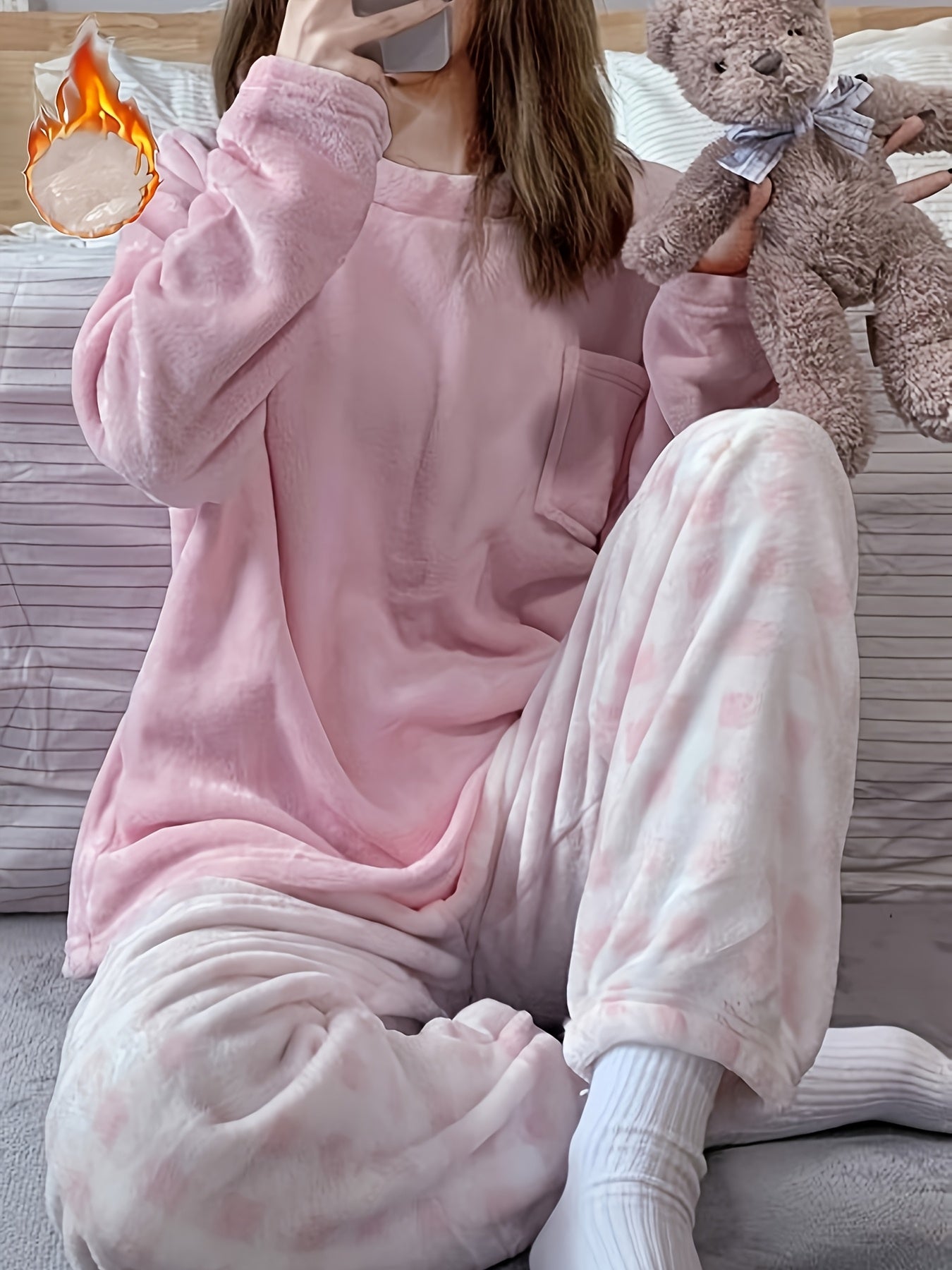 Set Fina – Karo Winter Pyjama