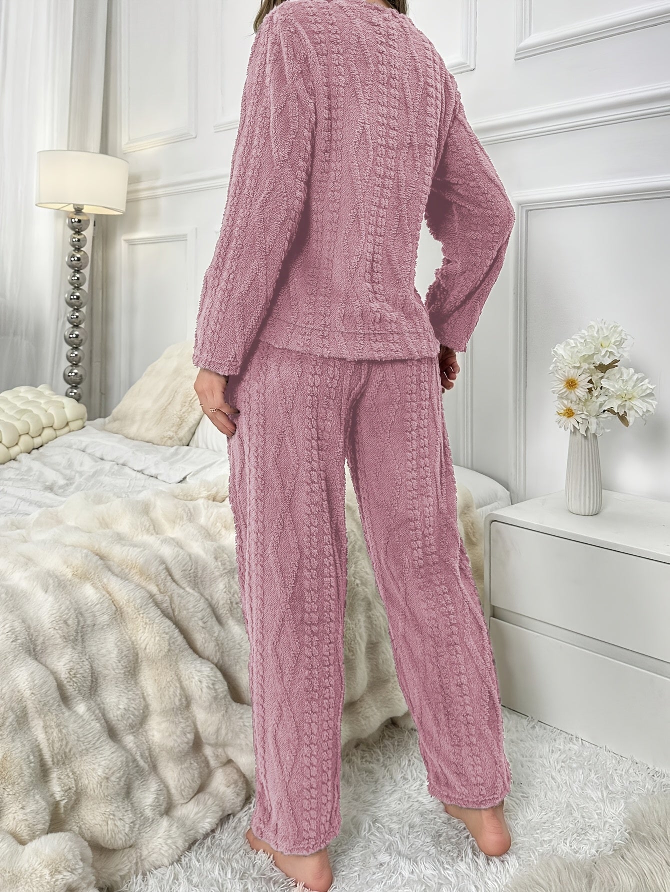 Set Elodie – Teddy Bär Kuschel Pyjama