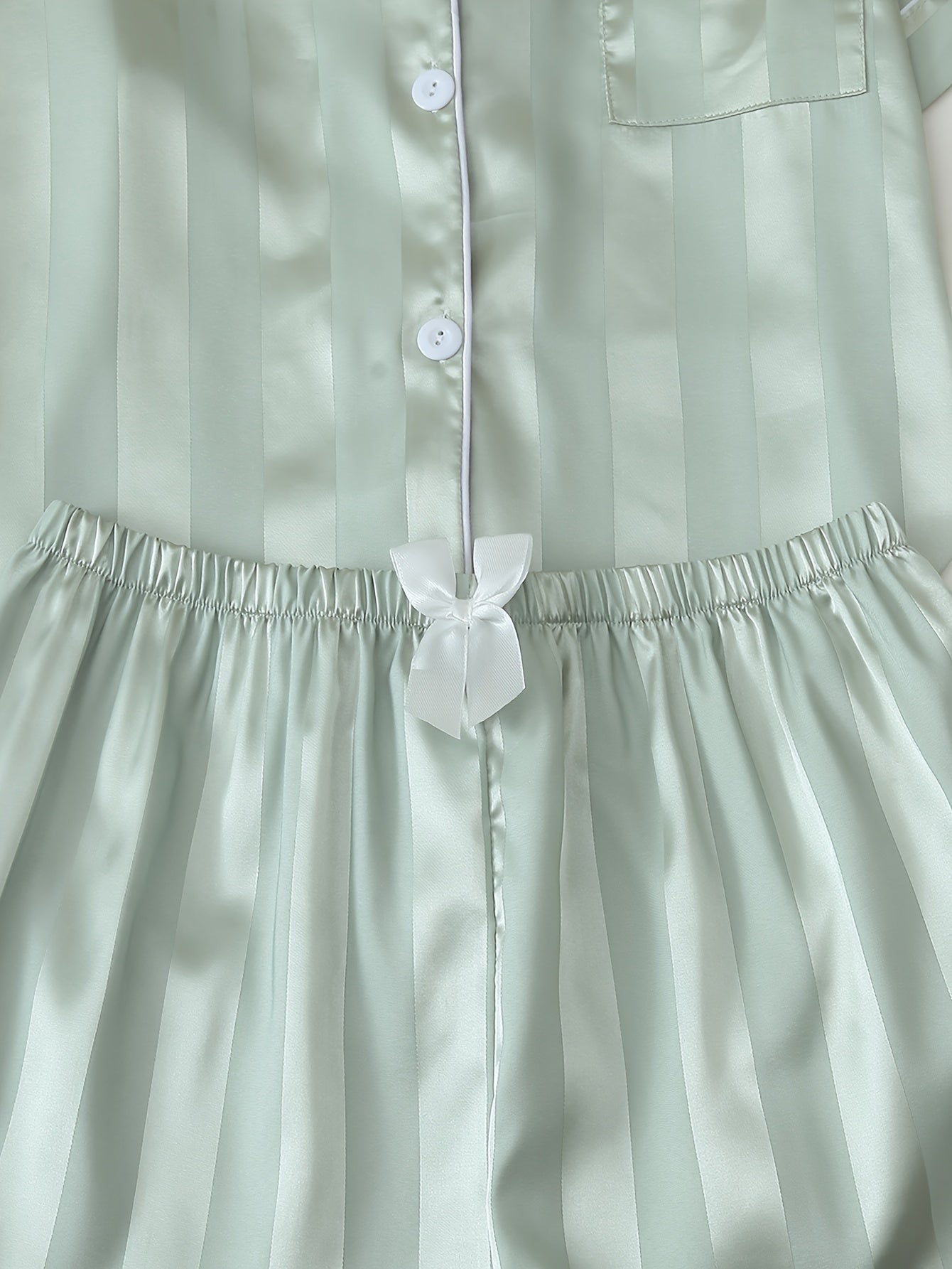 Set Amira – 2er Satin Pyjama Streifen