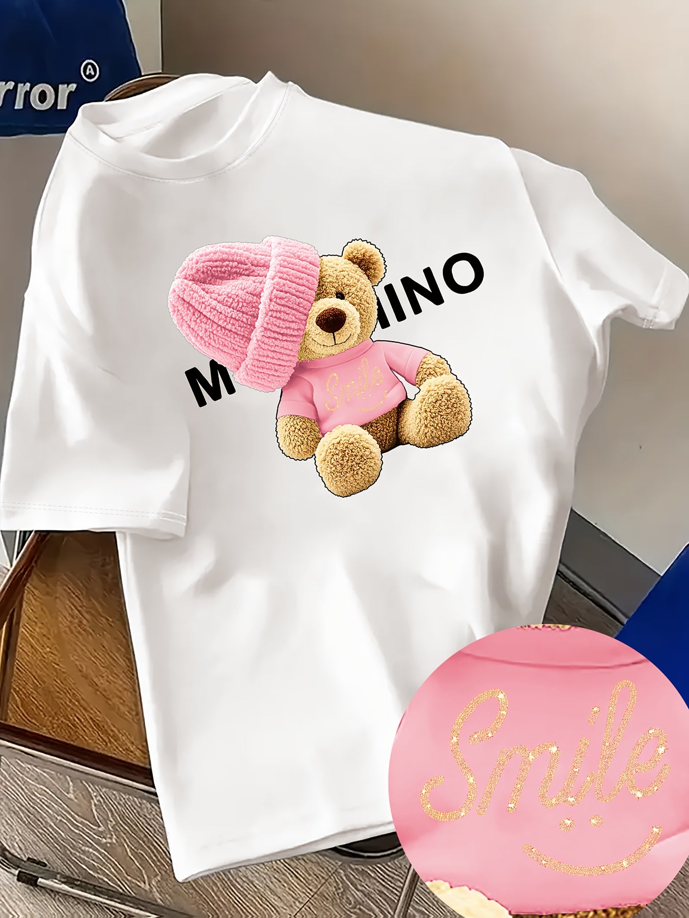 Shirt Maja – Bear Beanie Print