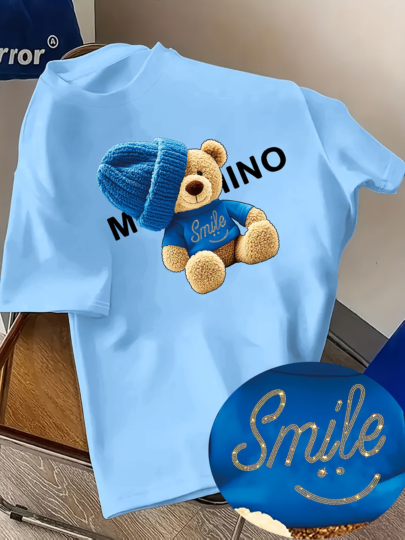 Shirt Maja – Bear Beanie Print