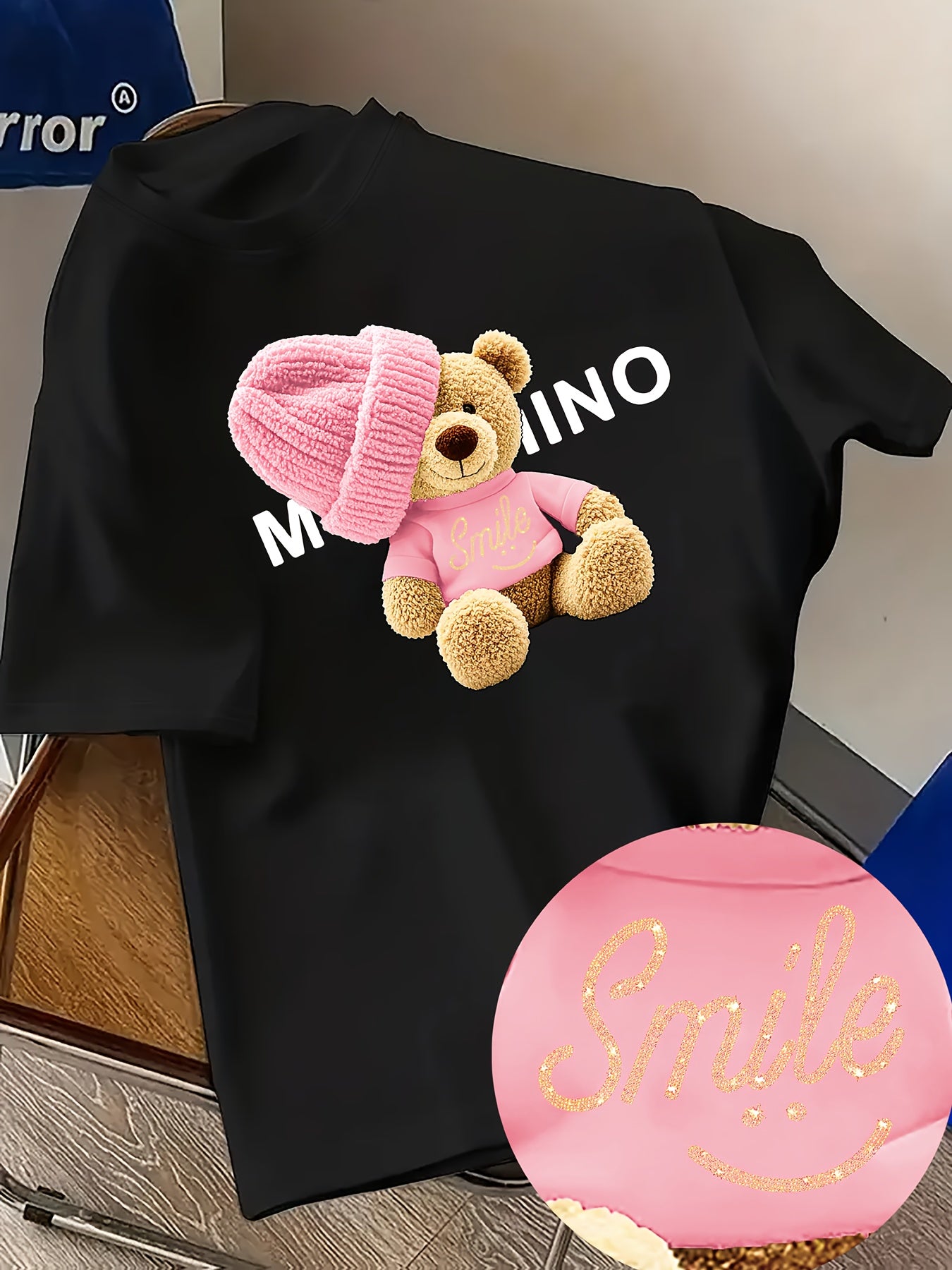 Shirt Maja – Bear Beanie Print