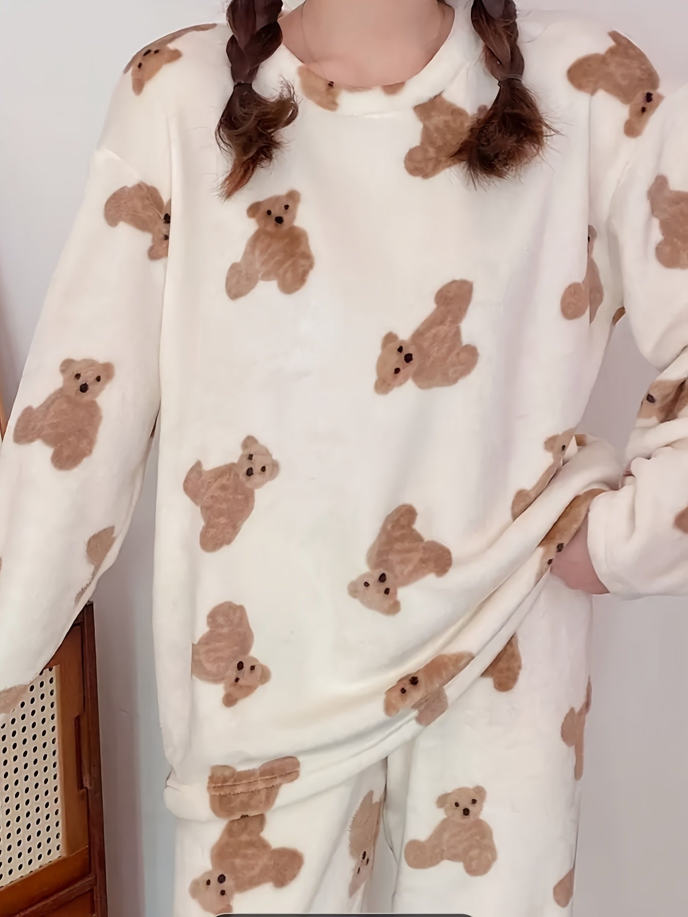 Set Noelia – Fleece Pyjama Bärchen