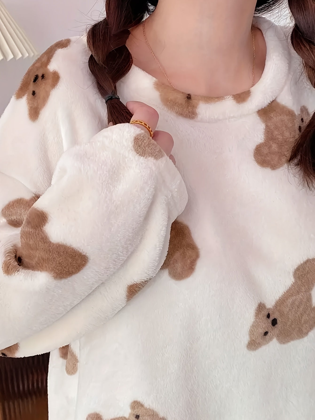 Set Noelia – Fleece Pyjama Bärchen
