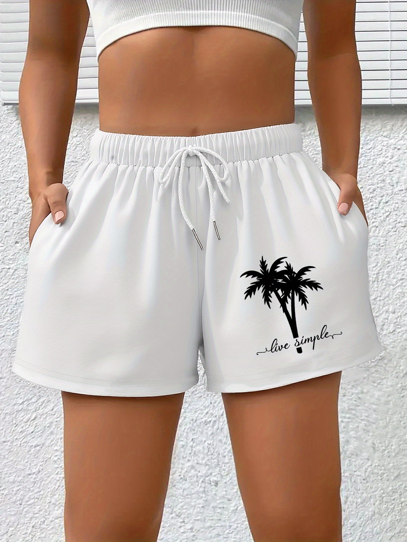Shorts Liva – Palm Live Print