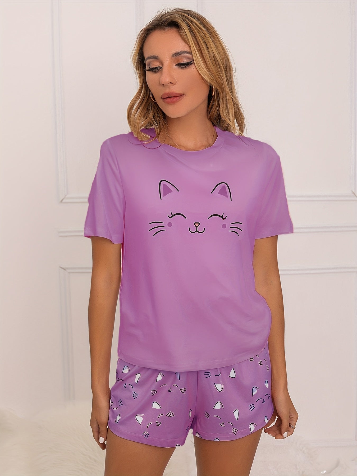Set Mila – Cat Print Pyjama