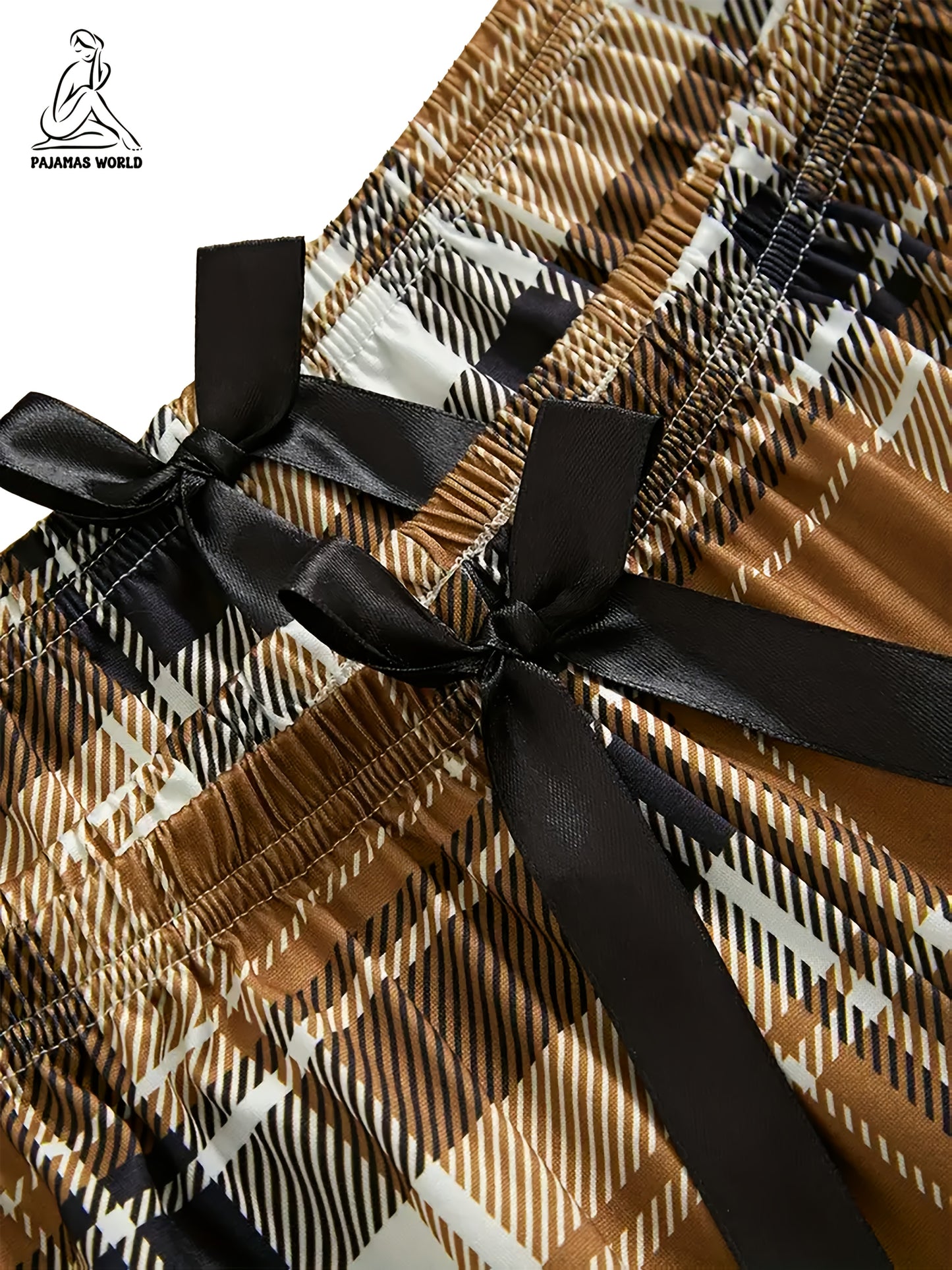 Set Luma – 3-teiliges Bären-Pyjama Kariert