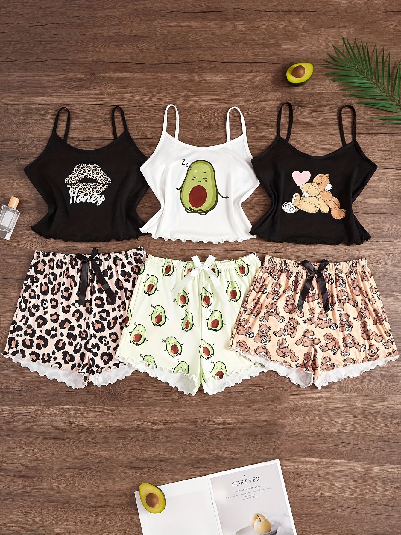 Set Mila – 3er Sommer Pyjama