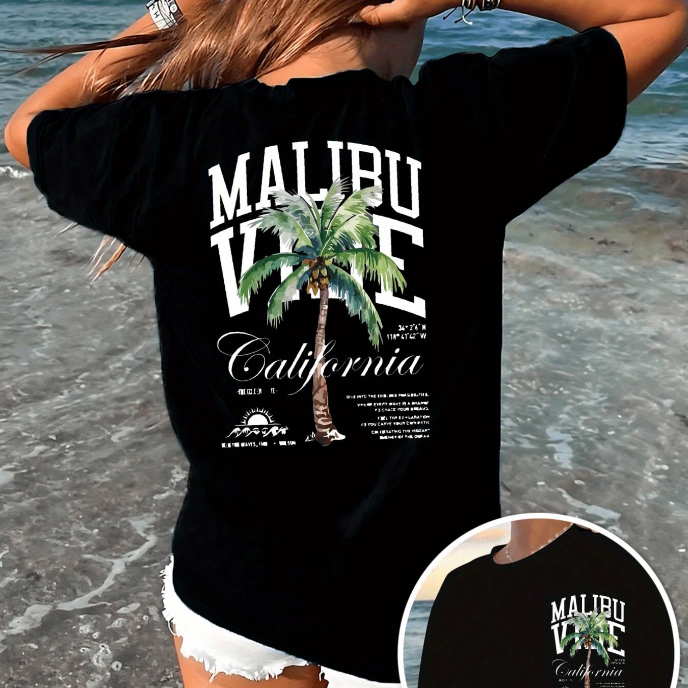 Shirt Nika – Malibu Print