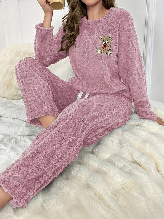 Set Elodie – Teddy Bär Kuschel Pyjama