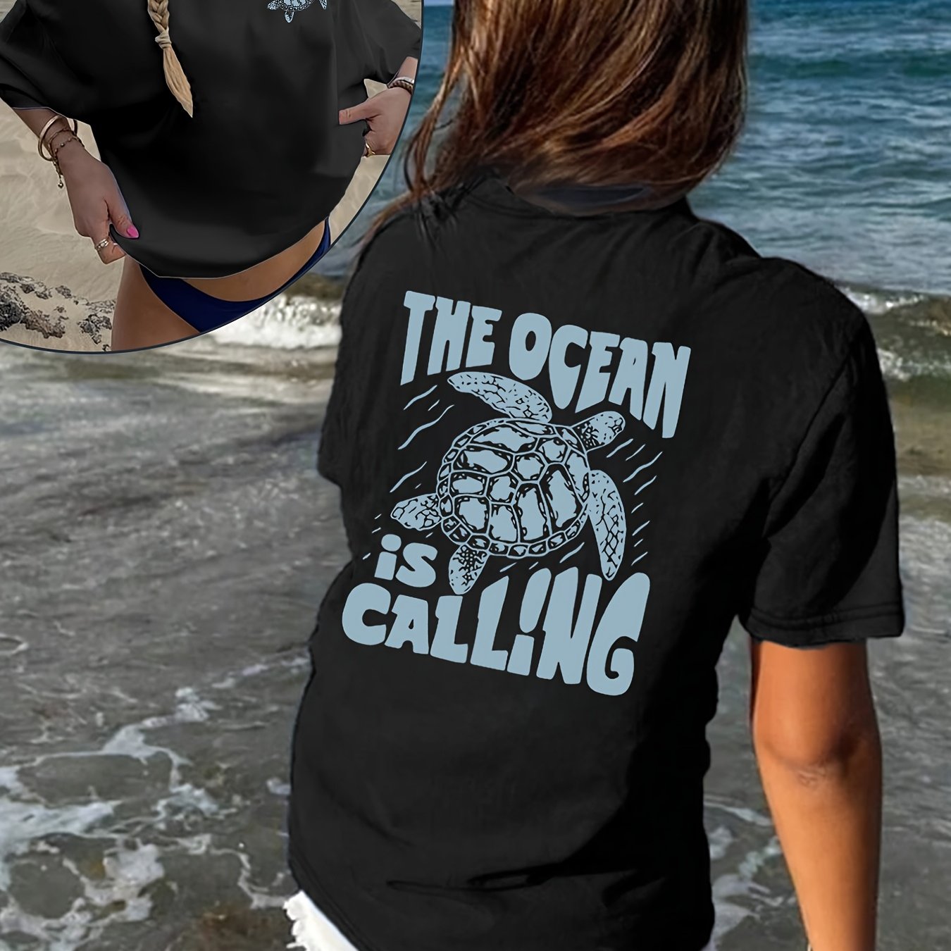 Shirt Nila – Ocean Calling Print