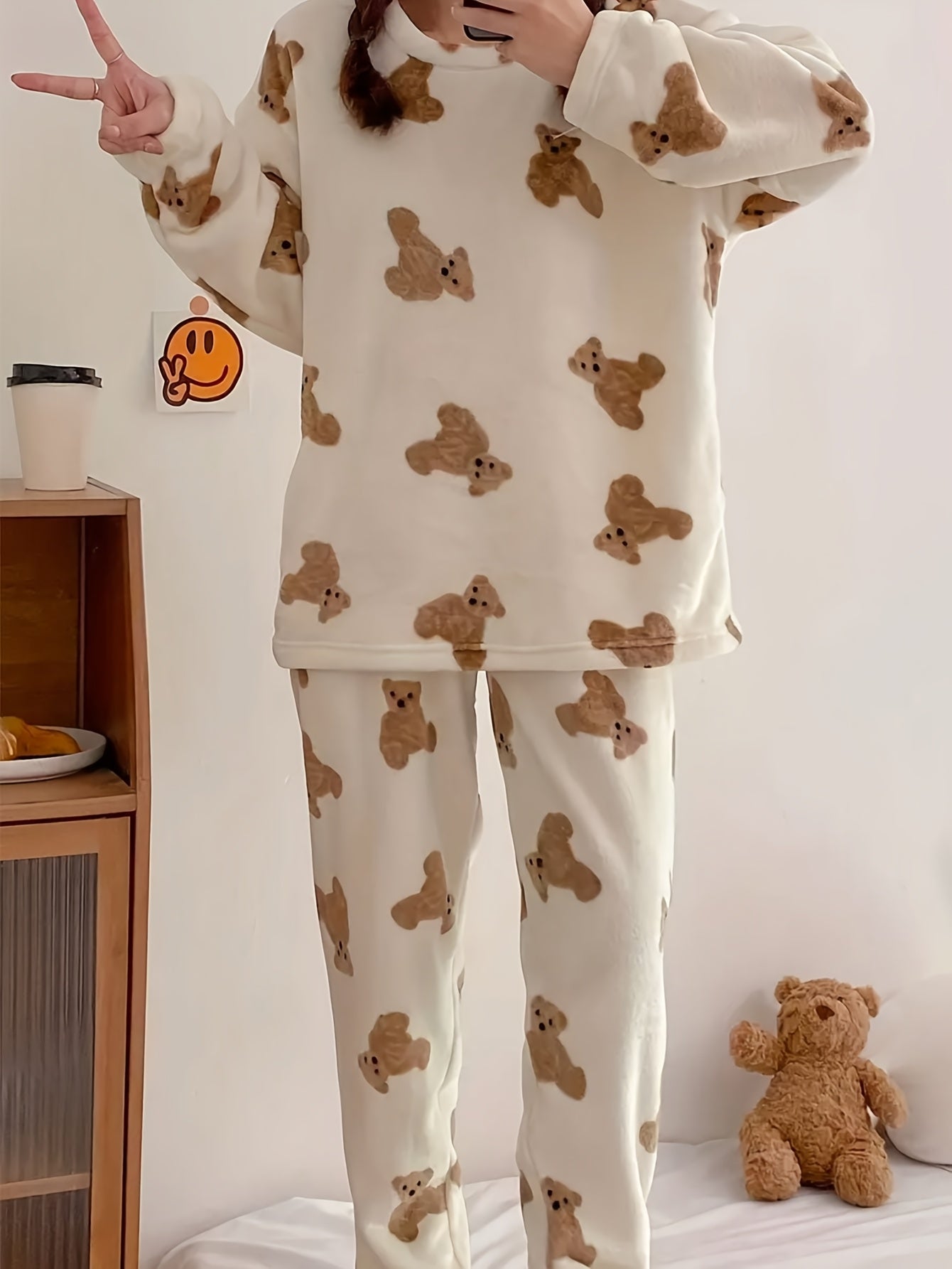 Set Noelia – Fleece Pyjama Bärchen