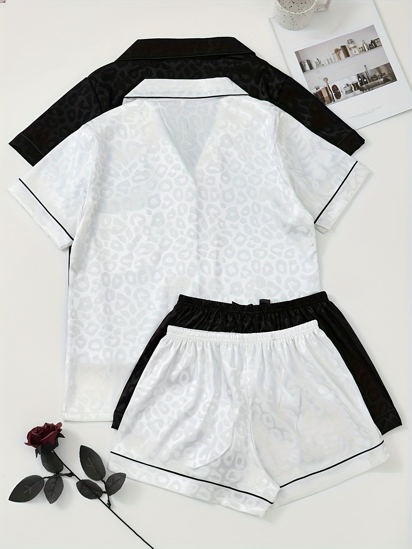 Set Nayla – Satin Pyjama Leopard