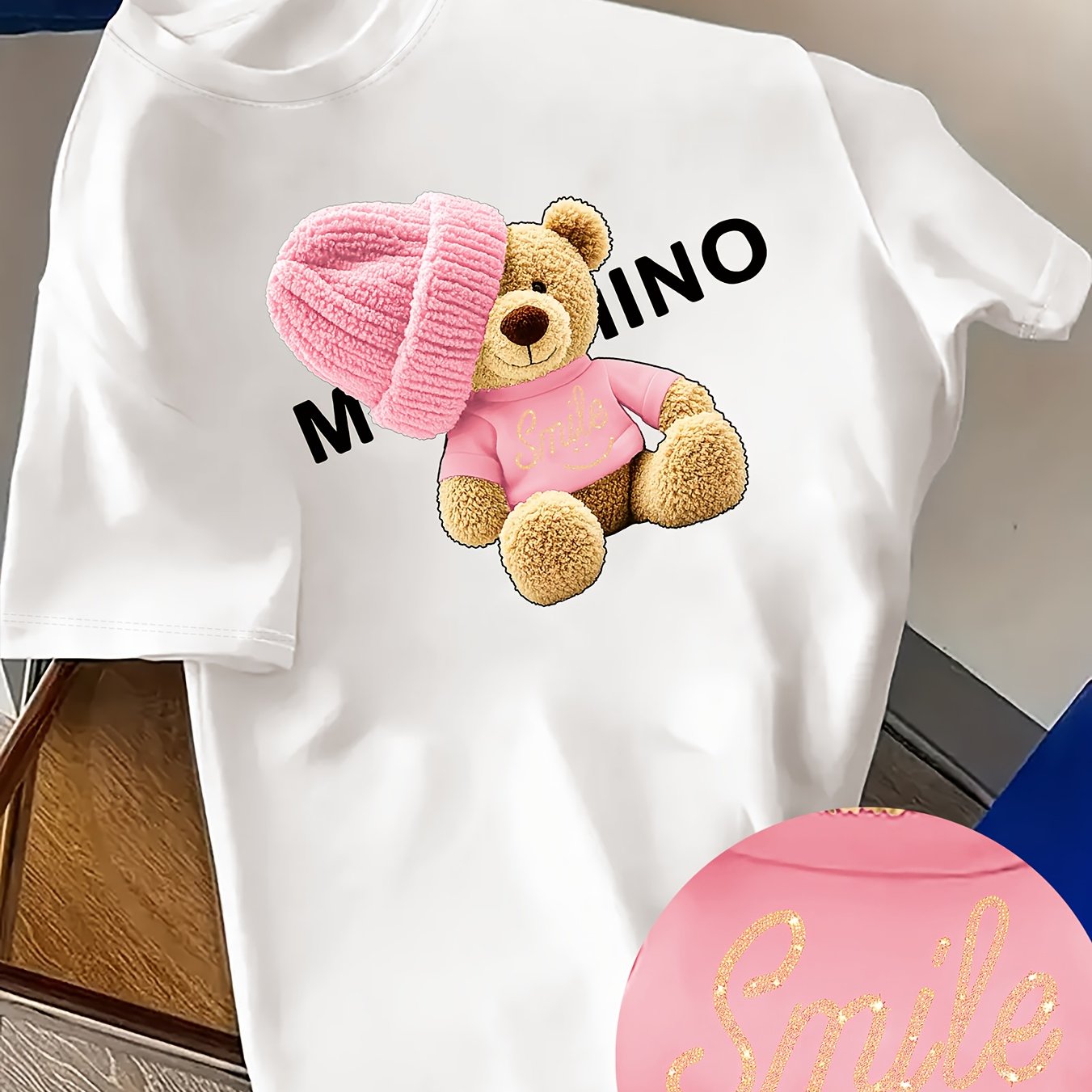 Shirt Maja – Bear Beanie Print
