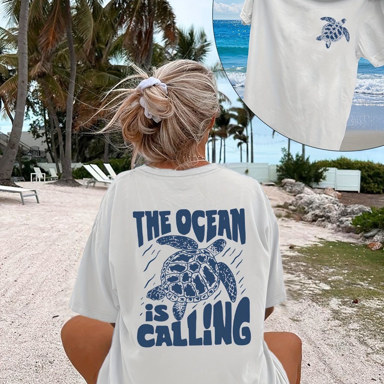 Shirt Nila – Ocean Calling Print