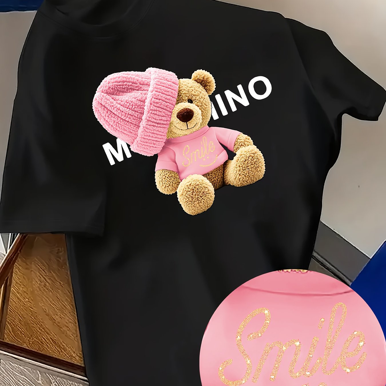 Shirt Maja – Bear Beanie Print