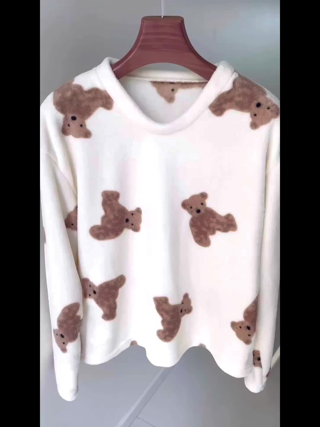 Set Noelia – Fleece Pyjama Bärchen