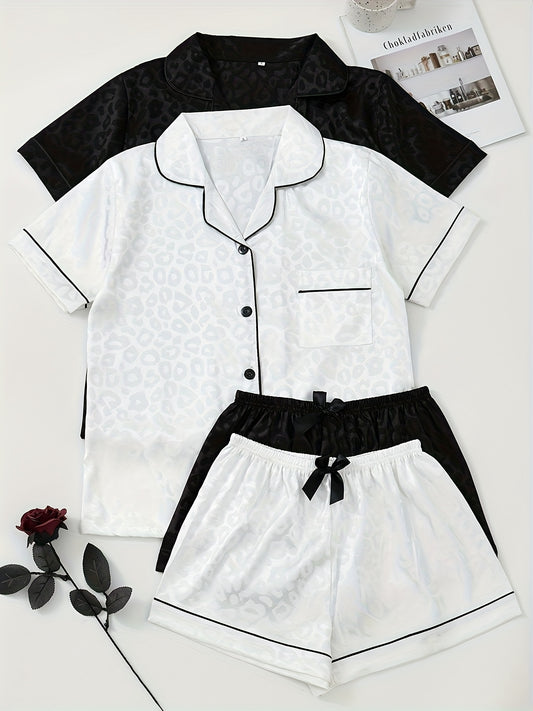 Set Nayla – Satin Pyjama Leopard